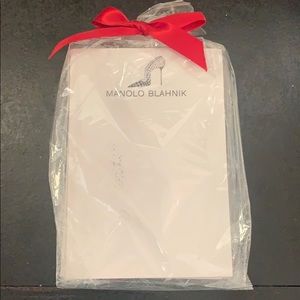 Manolo Blahnik bundle of 3 notepads NWT